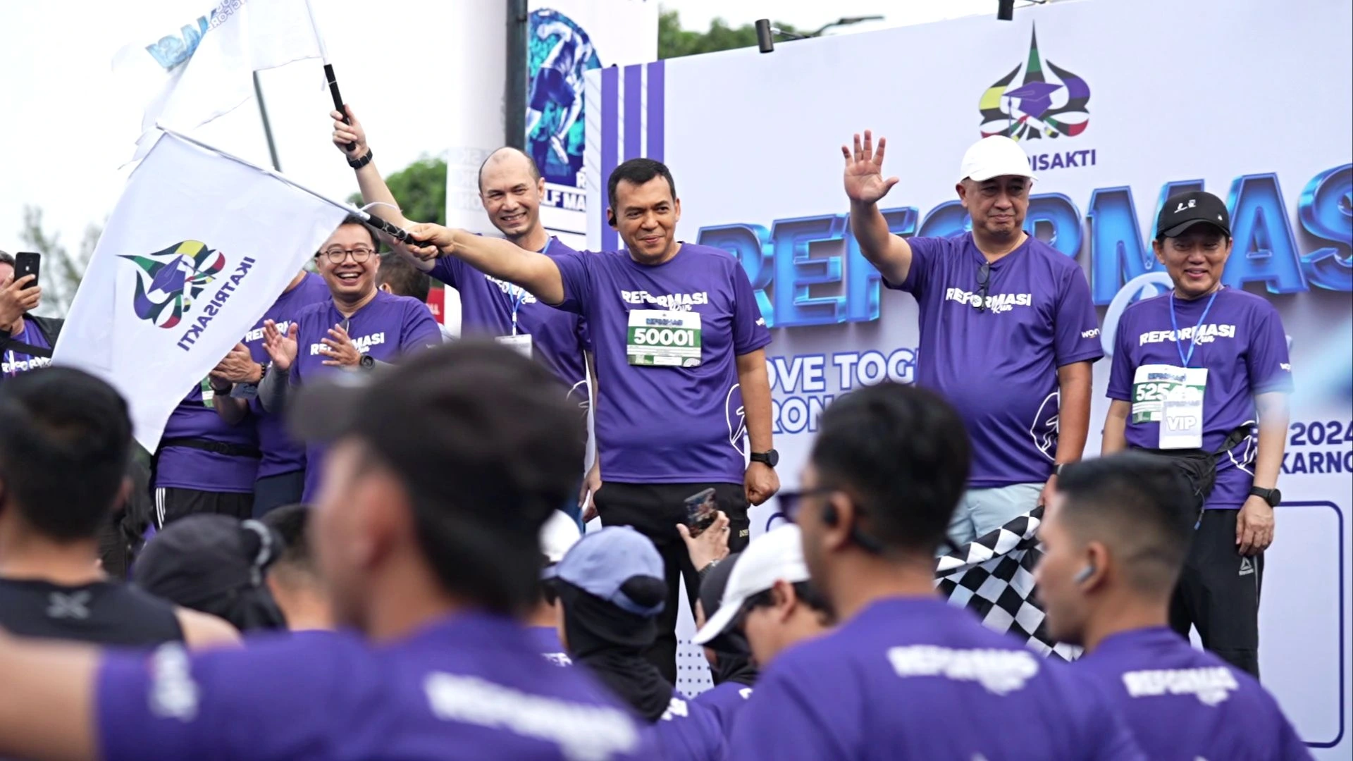 Silmy Karim Wamen Imipas: Peringati Hari Pahlawan dengan Reformasi Run 2024 yang digelar oleh IKA Trisakti