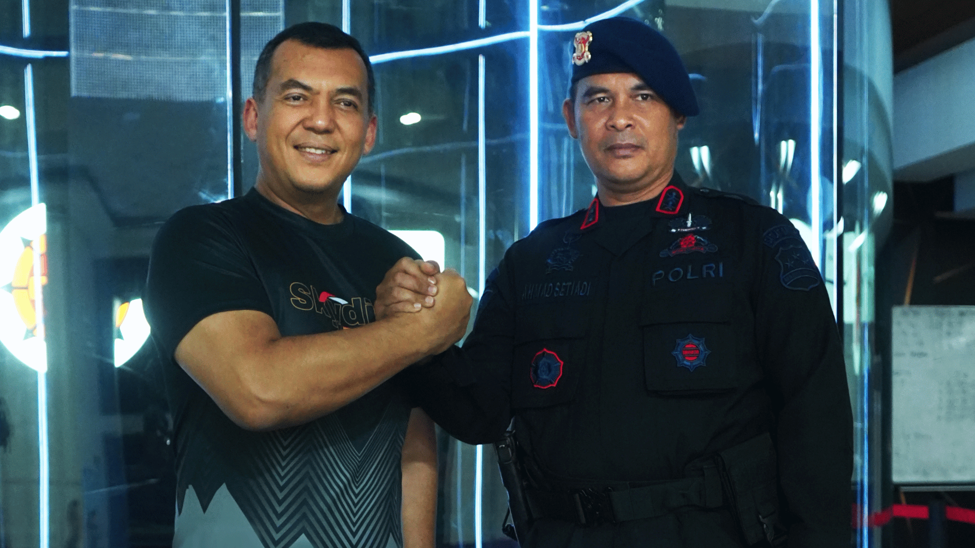 Perkuat Sinergi Antar Instansi, Kemenimipas-Brimob Polri Gelar Latihan Indoor Skydiving di Cikeas